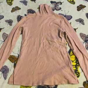 Pink Turtleneck